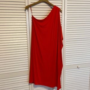 Michael Kors Collection crepe Jersey one shoulder dress
